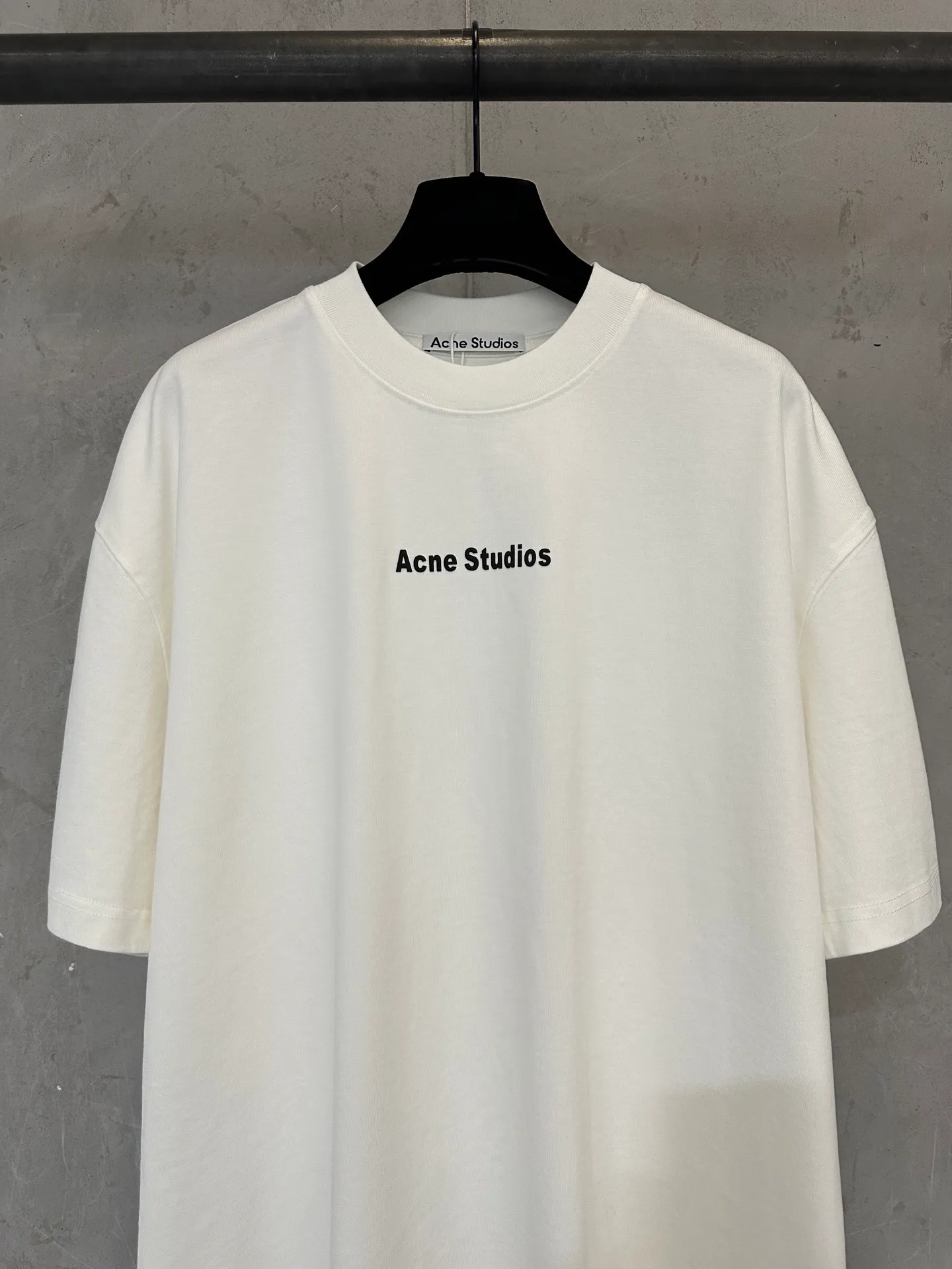 ￼ 140- New Arrival g T Acne studios 26ss Classiclogo T : 2*2 g Color Change Same Style Color: Black White Gray Size: XS S M L XL